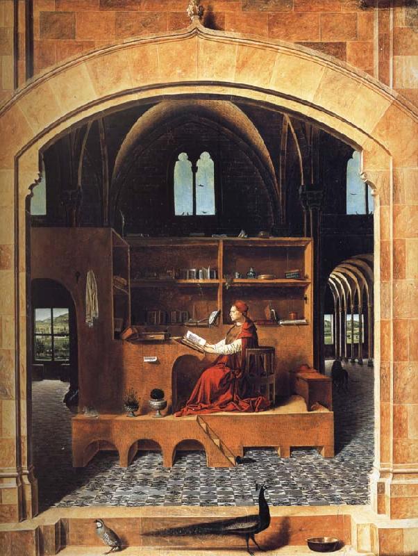 Antonello da Messina Saint Jerome in His Study